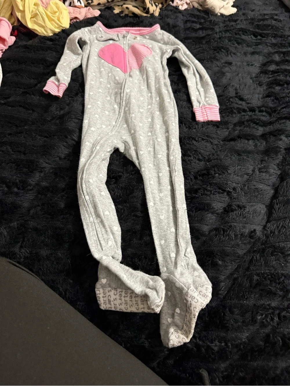 Kids One-Piece Pajamas in Pink, Gray, Multicolor and Cream